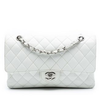 Chanel Voorafbezit Medium Classic Kaviaar Dubbele Flap