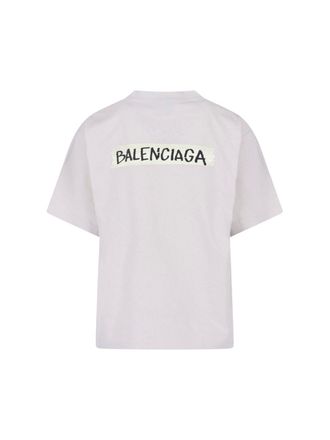 Balenciaga Womens T-Shirts And Polos White Cotton