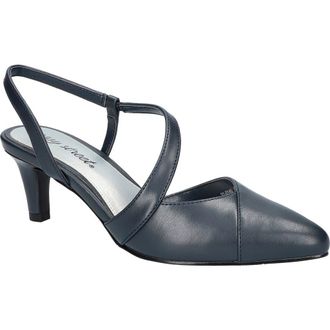 Easy Street Emerald Slingback Pointed Toe Pump in Navy at Nordstrom Rack, Size 8