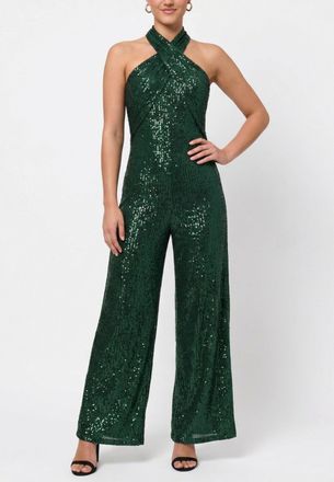 Rachel Roy Goddess Sleeveless Sequin Jumpsuit