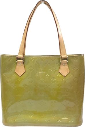 Louis Vuitton Galle Green Patent Leather Tote Bag (Pre-Owned)