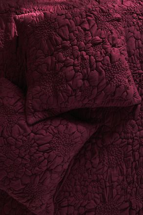 Anthropologie Dahlia Cotton Jersey Floral Euro Sham