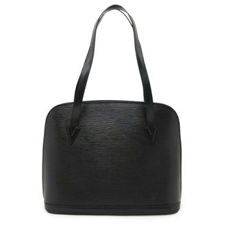 Louis Vuitton Black Noir Epi Leather Shoulder Bag Tote Bag (Pre-Owned)