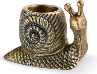 Tag Garden Snail Tealight Antique Brass Aluminum Spring in Gold at Nordstrom