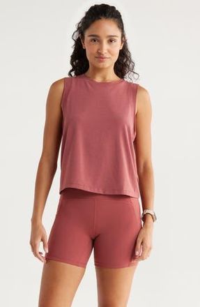 Zella Breathe Active Tank in Red Jelly at Nordstrom Rack, Size Large