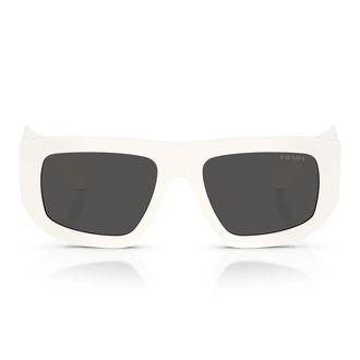 Prada Sunglasses Prd04 Su 17 K08 Z Talc White/Dark Grey Women