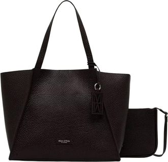 Marc O'Polo Biana M Tote Bag - Dames - Tassen - Rood - Maat: ONE Size Leer