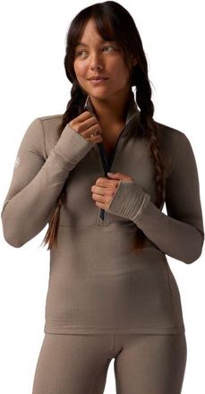 Backcountry Pines Micrrid Ultra-Lt Baselayer 1/4-Zip Top - Womens in Fallen Rock at Nordstrom, Size X-Large