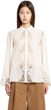 Chloé Blouse in Georgette and Lace