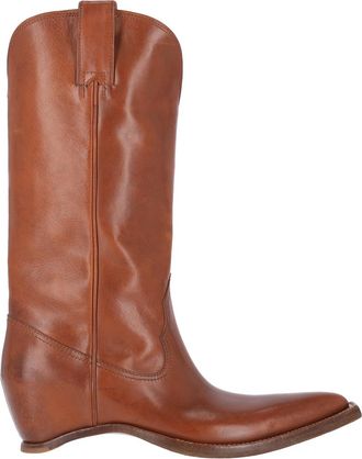 Maison Margiela Heel-Less Square Toe Calf Leather Boots