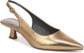 Franco Sarto Jaden Pointed Toe Slingback Pump in Bronze at Nordstrom Rack, Size 7.5