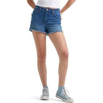 Wrangler Western Cutoff Denim Shorts in Juniper at Nordstrom, Size 27