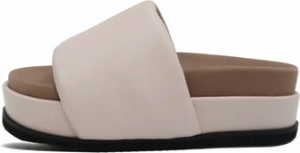 Roam Womens Stripe Stack Sandal In Cement