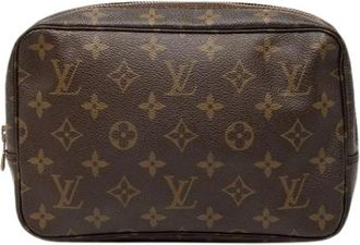Louis Vuitton Pre-owned Clutches, female, Brown, Size: ONE SIZE Pre-owned Trousse Toilette