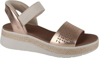 Skechers BOBS Sun Ray Dames Roze Gouden Sandalen