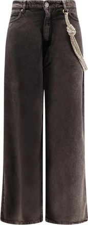Pinko Lauryn Loose Jeans - Dames - Loose Fit Jeans - Zwart - W27 - Katoen - Jeans