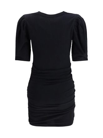 Isabel Marant Womens Mini Dress Stretch Cotton Black