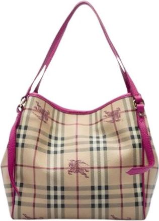Burberry Pre-owned Canterbury Tote Bag - Dames - Vintage Schoudertas - Beige - ONE Size - Vintage