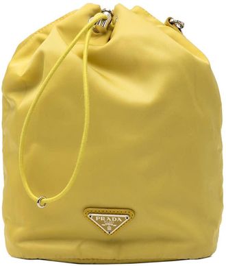 Prada Pre-owned Prada Tessuto Drawstring Wristlet Pouch Ladies B25QL86S1SZDTMN3