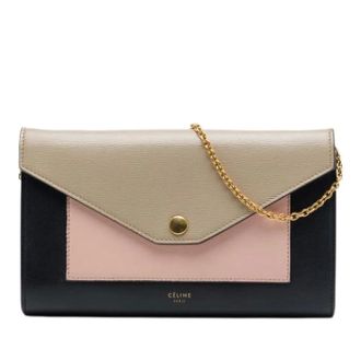 Celine Pre-owned Vintage Crossbody Tas - Dames - Pre-owned - Veelkleurig - Maat: ONE Size Leer