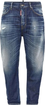 Dsquared2 Navy Blue Cotton Jeans