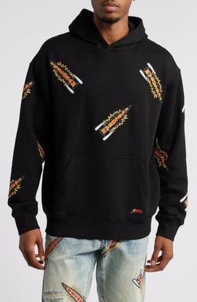Icecream Rockets Embroidered Hoodie in Black at Nordstrom Rack, Size X-Large R