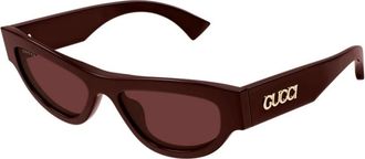 Gucci Gg 1834S 003 Zonnebrillen - Dames - Zonnebrillen - Rood - 53 MM - Accessoires