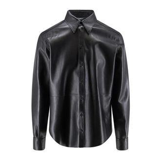 Dolce & Gabbana Jassen Black - Heren - Leren en Su&egrave;de Jassen - Zwart - M - Leer - Jassen