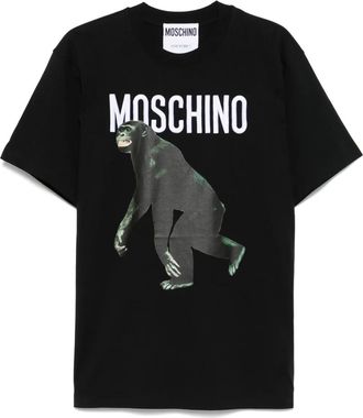 Moschino T-shirt con stampa grafica - Nero