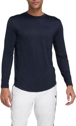 Wilson Everyday Performance Long Sleeve T-Shirt in Classic Navy at Nordstrom, Size Xx-Large