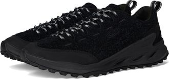 Keen Womens Jasper Zionic Durable Tread Suede Climbing Approach Style Hiking Shoes, Black/Black, 2.5 UK