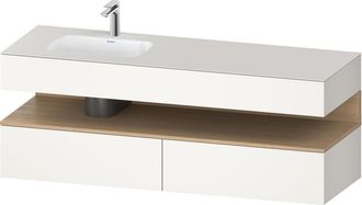 Duravit Qatego Lavabo Encastrado Con Base De Lavabo Consola, - Duravit