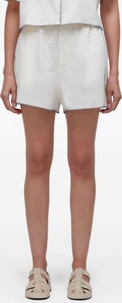 Osklen Geknoopte shorts met borduurwerk - Wit