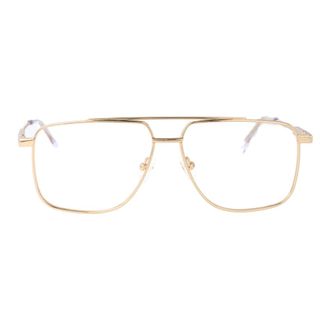 Alexander McQueen Alexander McQueen, Glasses, unisex, Yellow, Size: 57 MM Stylish Optical Glasses Am0480O