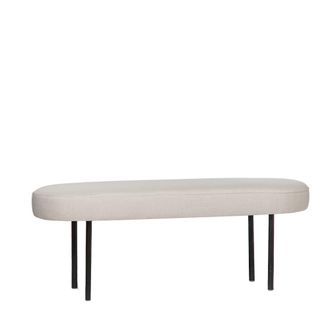 Klast Banco de tela beige 97x38 cm
