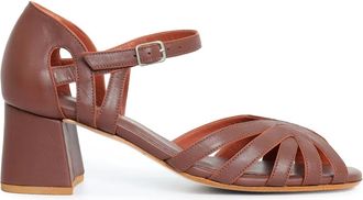 Sarah Chofakian Sandali Marcel 40mm - Marrone