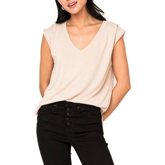Gibsonlook V-Neck T-shirt in Cappuccino at Nordstrom Rack, Size Medium