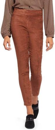 NYDJ Faux Suede Leggings in Coffee Bean at Nordstrom Rack, Size 00