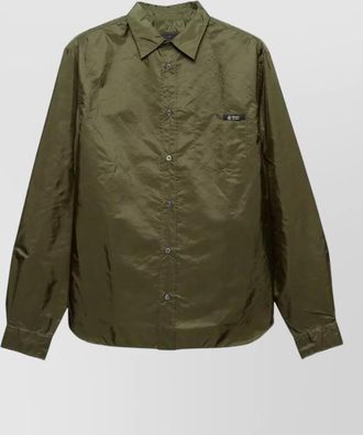 Prada re nylon shirt straight cut long sleeves chest pocket