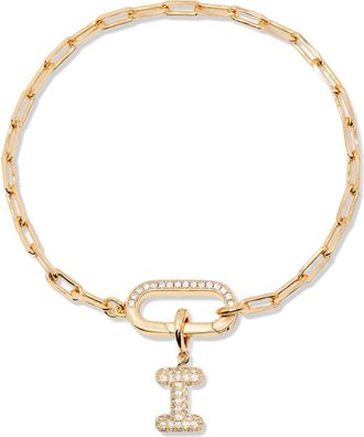 Brook & York Petra Initial Charm Bracelet in Gold I at Nordstrom