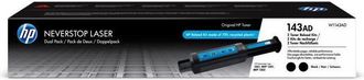Braun Hewlett Packard - Hp 143a Pack De 2 Kits De Recarga De T&oacute;ner Negro Neverstop Aut&eacute;nticos (w1143ad) Para Hp Neverstop 1000/1200 Series
