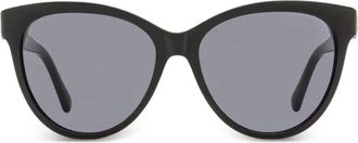 Moncler emblem tea cup sunglasses - women - Acetate - One Size - Black
