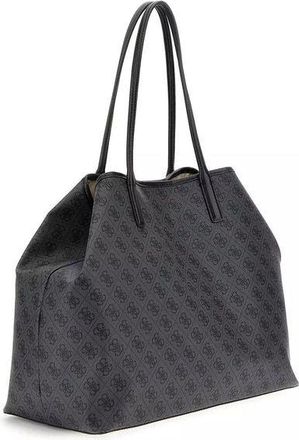 Guess Womens Tote Coal Logo Polyurethane Tote-bags