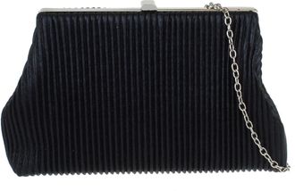 Girly HandBags Womens Glitter Pleated Retro Evening Clutch Bag Medium Black