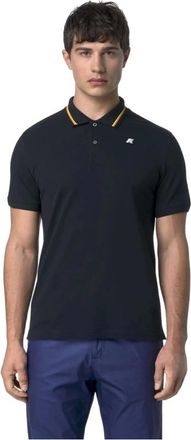 K-Way Tops, Heren, Blauw, M, Katoen, Jud Pique Slim Polo