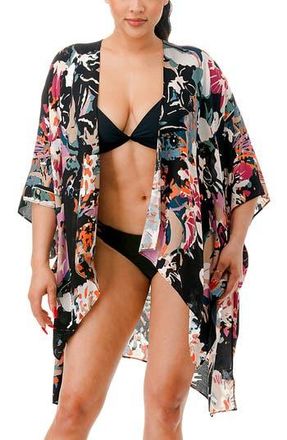 MARCUS ADLER Abstract Geometric Print Topper in Black at Nordstrom Rack