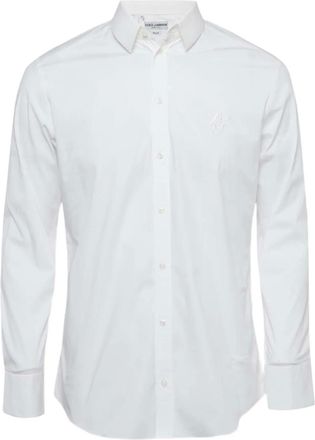 Dolce & Gabbana Overhemd met borduurwerk - Wit
