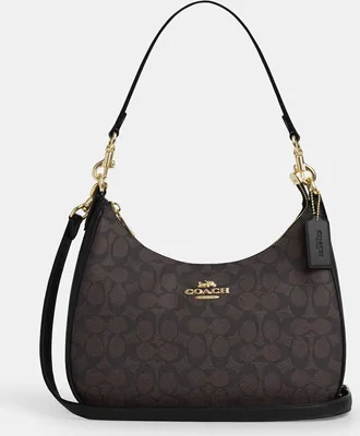 Coach Teri Hobo Bag In Signature Canvas