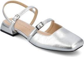 Journee Collection Gretchenn Slingback Mary Jane Pump in Silver at Nordstrom Rack, Size 9.5