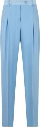 Alberta Ferretti Tailored Broeken - Dames - Straight fit broeken - Blauw - L - Broeken